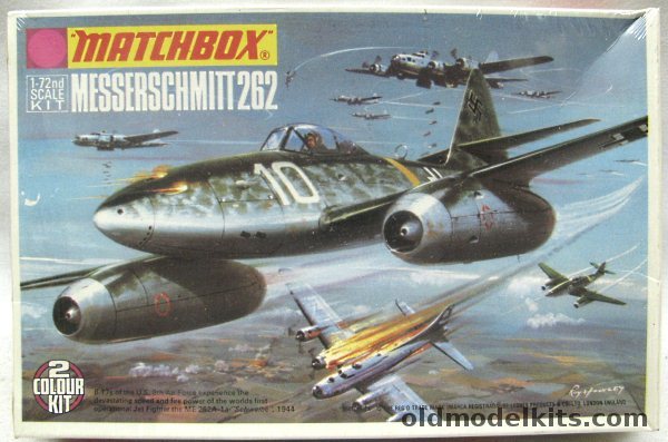 Matchbox 1/72 Messerschmitt Me-262 A-1a(2a) - Kommando Nowotny Achmer 1944 or 2nd Staffel KG 51 Edelweiss 1944, PK-21 plastic model kit